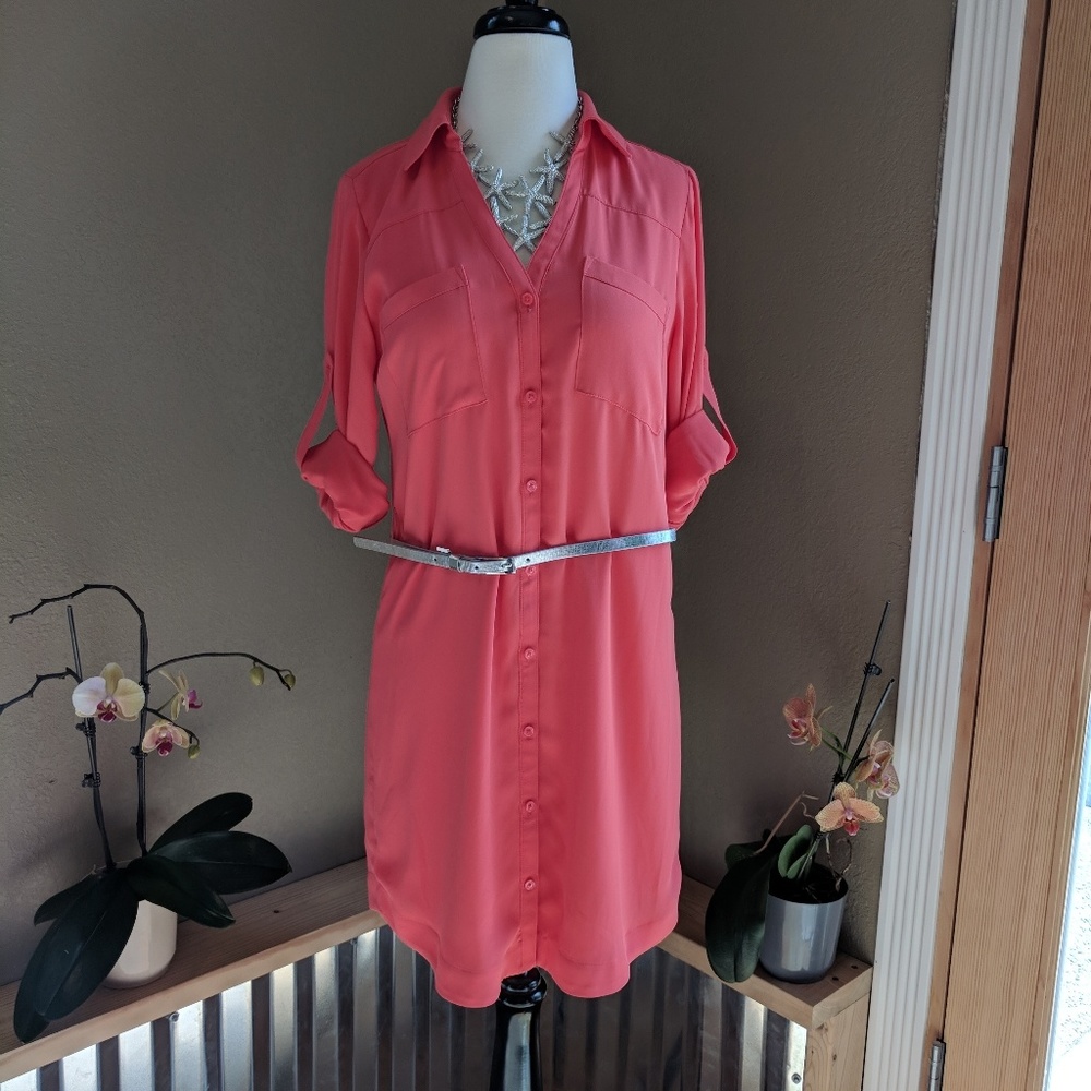 💫SOLD 💫 Express portofino shirt dress - Picture 1 of 5